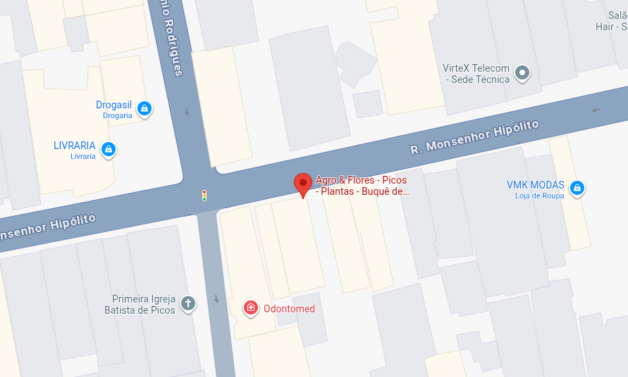 Mapa da localização da loja